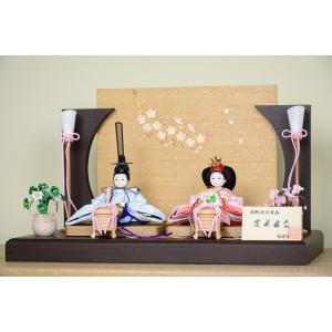 雛人形 美しい極小サイズ まめひな 艶やか金襴...の詳細画像1