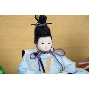 雛人形 美しい極小サイズ まめひな 艶やか金襴...の詳細画像3