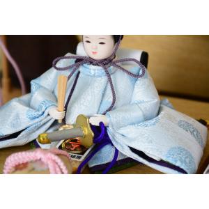 雛人形 美しい極小サイズ まめひな 艶やか金襴...の詳細画像4