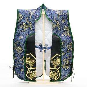 五月人形 陣羽織 金襴 龍紋様 総柄 烏帽子ハ...の詳細画像1
