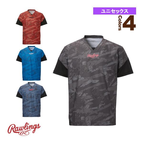 ローリングス 野球ウェア『メンズ/ユニ』 ライトニングストーン ファイヤーV-Tシャツ/ブラックレー...