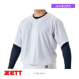 (5%OFFクーポン)ゼット 野球ウェア『メンズ/ユニ』  MECHAPAM/メカパン/ユニフォーム/メッシュフルオープンシャツ『BU1281BMS』｜bb-plaza