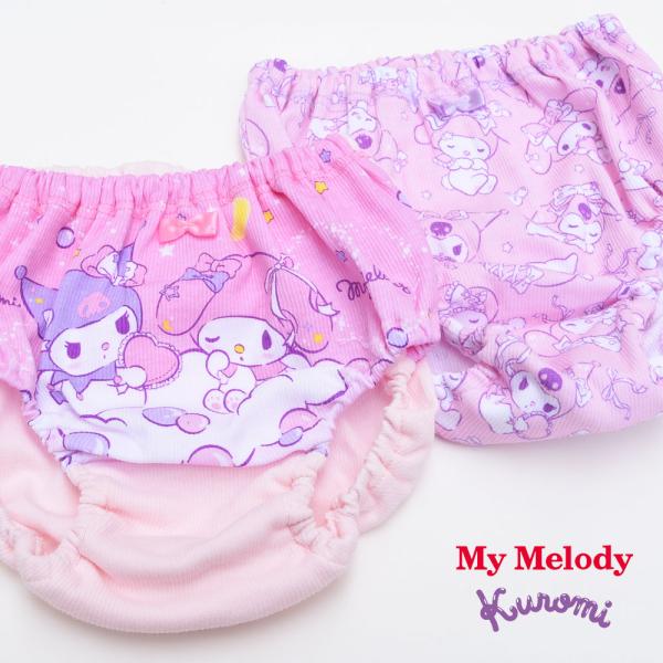 ショーツ キッズ 女児 女の子 サンリオ 2枚セット 2枚組 パンツ 子供 マイメロディー クロミ ...