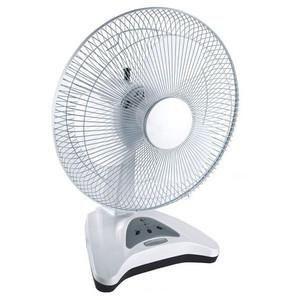 充電式扇風機 CCR-8802B　家庭用AC/DC充電 16インチ 首振り機能 LEDライト付β