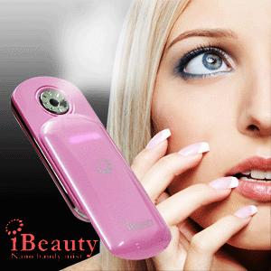 ハンディミスト iBeauty/アイビューティー ポータブル美顔器 専用化粧水ケース付き×
