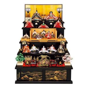 吉徳大光 雛人形 ひな人形 雛 五段飾り 十七人飾り 能楽鶴亀雛 京都