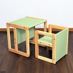 Cubo クーボ 木製キッズデスク&チ...の詳細画像1