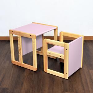Cubo クーボ 木製キッズデスク&チ...の詳細画像3