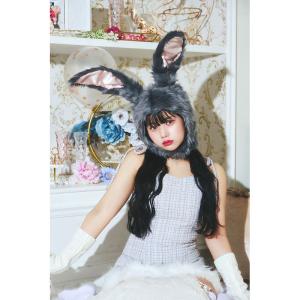 もふもふうさたん グレー 灰色 かぶりもの ハ...の詳細画像2