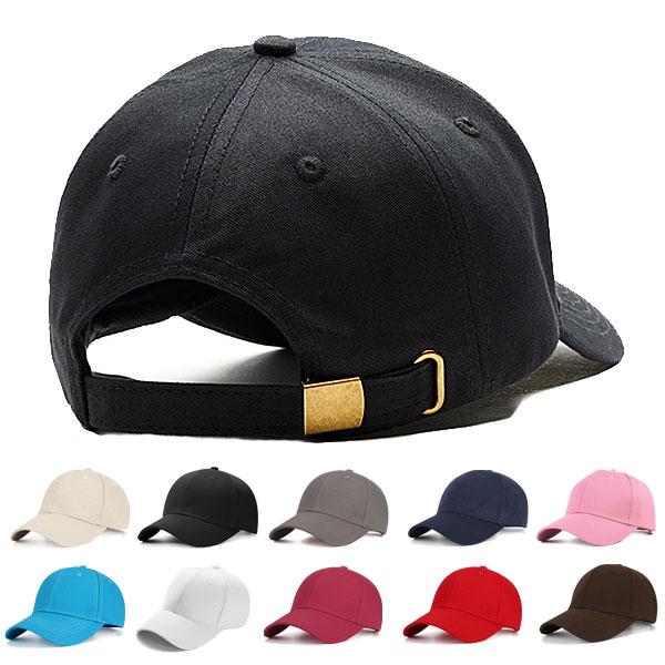 ベースボールキャップ コットン 無地 硬めクラウン シンプル 帽子 メンズ レディース  CAP 5...