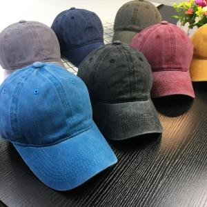 無地 カラー デニムキャップ ベースボールキャ...の詳細画像4