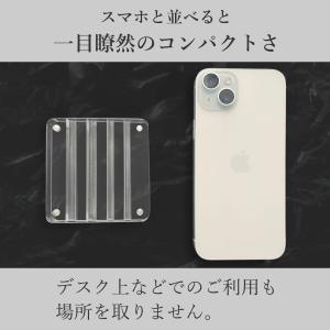 アクリルケーブルクリップ 1個入 透明 クリア...の詳細画像4