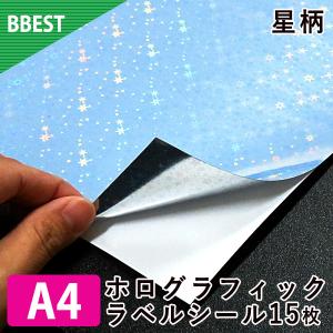 ホログラムシール 星柄 A4サイズ 15枚の買取情報