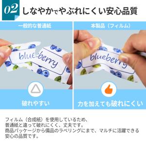 光沢フィルムシール A4 20枚入 ノーカット...の詳細画像3