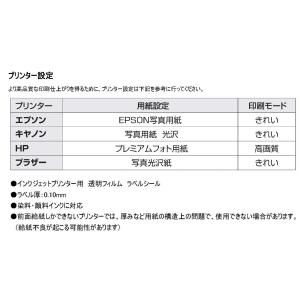 ラベルシール 透明フィルム A4 10枚入り ...の詳細画像3