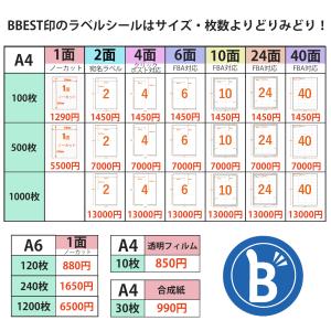 ラベルシール 透明フィルム A4 10枚入り ...の詳細画像2