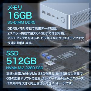 ミニPC デスクトップPC AMD Ryzen...の詳細画像2