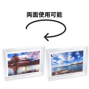 アクリルフォトフレーム L判対応 1個入 マグ...の詳細画像3