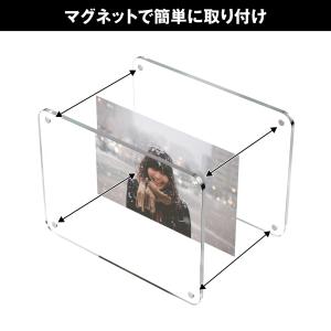 アクリルフォトスタンド L判 チェキワイド i...の詳細画像2