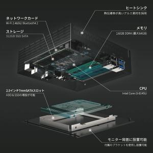 ファンレスミニpc ミニpc デスクトップパソ...の詳細画像4