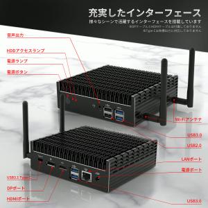 ファンレスミニpc ミニpc デスクトップパソ...の詳細画像3