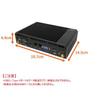 ファンレスミニpc ミニpc デスクトップパソ...の詳細画像4