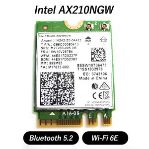 skynew Intel  WIFIモジュール ネットワークカード PCパーツ 2.4G 5Ghz 6Ghz 160Mhz Bluetooth5.2 WiFiカード ワイヤレスカード M.2 WIFI BT 5.2 AX210N｜bbest