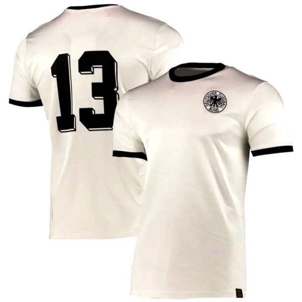 西ドイツ代表　1974　ホーム　半袖　ユニフォーム　ミュラー13/復刻モデル/1974ワールドカップ...