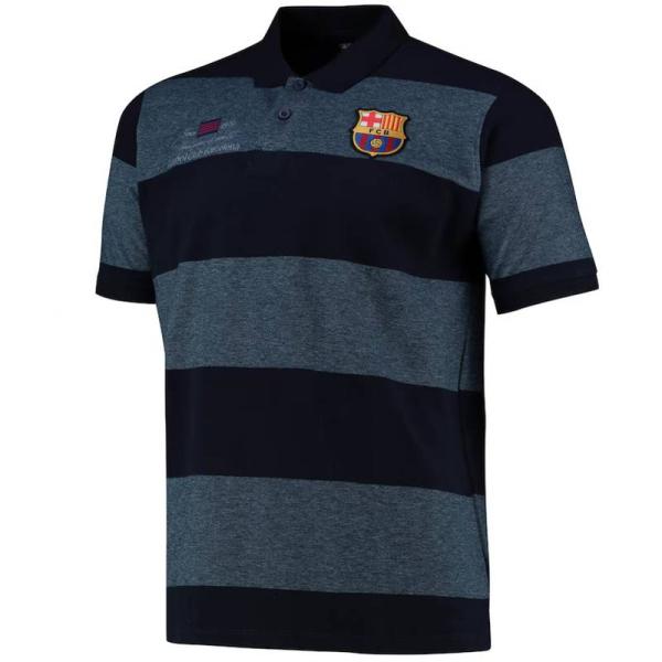 バルセロナ　チームオフィシャル　Tonal Stripe　SINCE1899　ポロシャツ　半袖(正規...