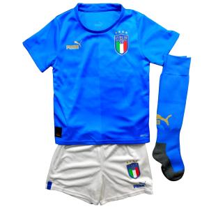 イタリア代表　22　ホーム　半袖　ミニキット/ジュニアユニフォーム・パンツ・ソックスセット　PUMA　2022シーズン(正規品/メール便可/メーカーコード765646 01)｜bbfb