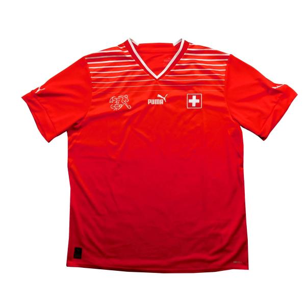 スイス代表　22　ホーム　半袖　ユニフォーム　PUMA　ワールドカップ2022(正規品/メール便可/...