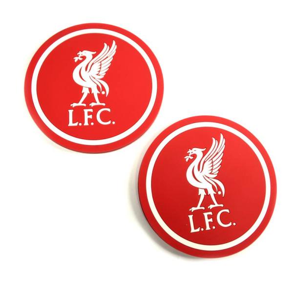 リバプール　チームオフィシャル　ラバーコースター　2枚セット