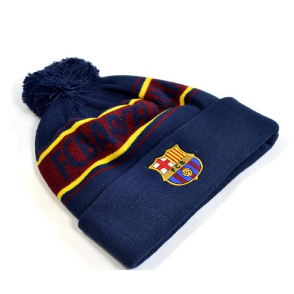 バルセロナ　チームオフィシャル　Text Cuff　ニットキャップ