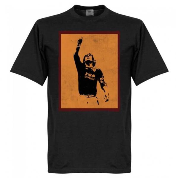 ASローマ トッティ BLACK-PNN-1167P Silhouette Tシャツ 半袖　RE-T...