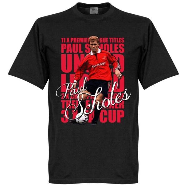 マンチェスターユナイテッド　BLACK-PNN-1783P　スコールズ　レジェンドTシャツ　半袖　R...