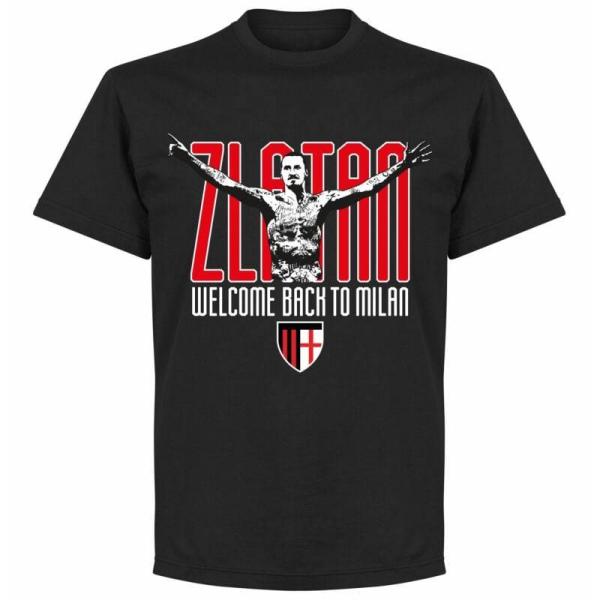 ACミラン　イブラヒモビッチ　BLACK-PNN-5797P　Welcome Back　Tシャツ　半...