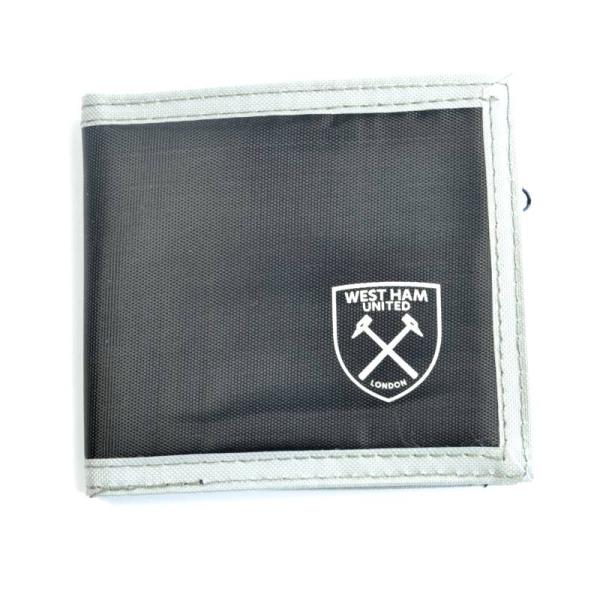 ウェストハム　チームオフィシャル　Multi Pocket Black Canvas　ウォレット(正...