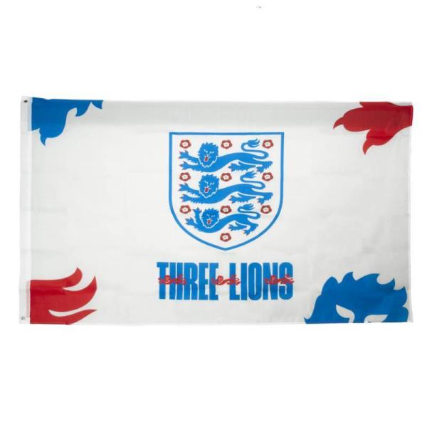 イングランド代表　FA Three Lions Crest　ラージサイズフラッグ　150cm×90c...