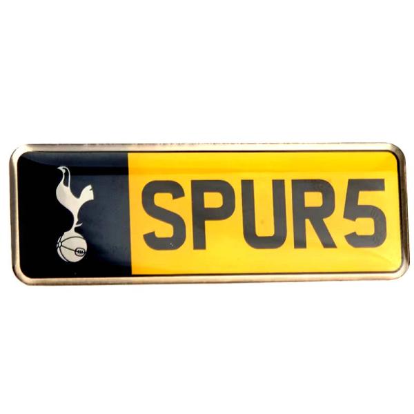 トッテナム　チームオフィシャル　License Plate　ピンバッジ(正規品/メール便可)