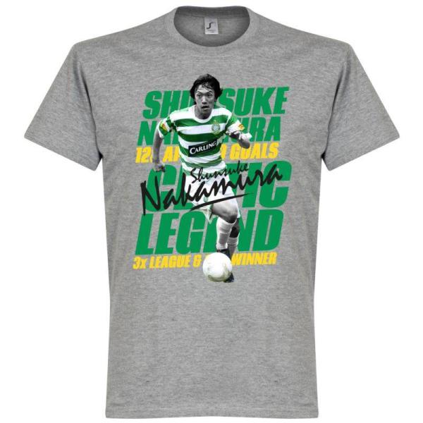 セルティック　中村俊輔　GREY-PNN-4697P　レジェンドTシャツ　半袖　RE-TAKE(正規...