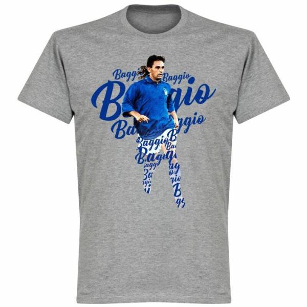 イタリア代表　バッジョ　GREY-PNN-6470P　Script　Tシャツ　半袖　RE-TAKE(...