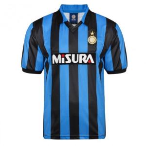 インテル　1990　ホーム　半袖　ユニフォーム　復刻モデル(正規品/メール便可/メーカーコードINTER90HPYSS)｜bbfb