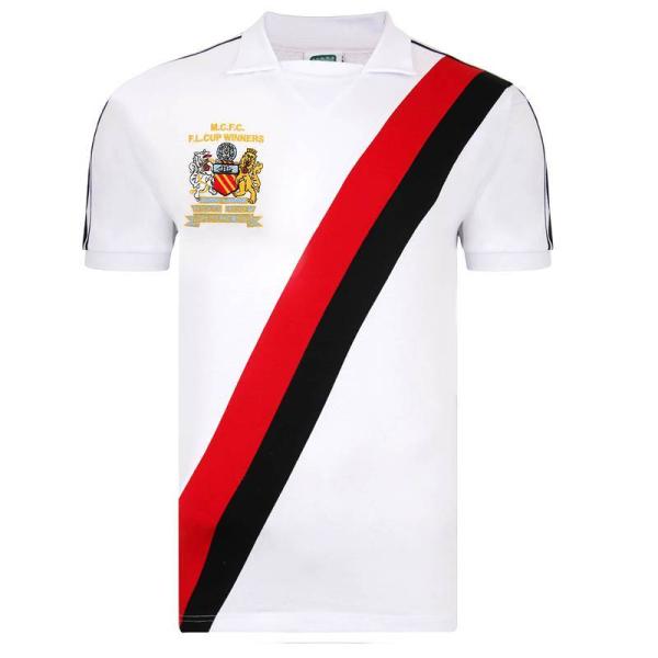 マンチェスターシティ　1976　アウェイ　半袖　ユニフォーム　復刻モデル/リーグ杯ファイナルウィナー...