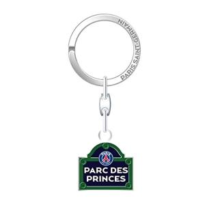 パリサンジェルマン　チームオフィシャル　Du Parc Des Princes Street Sign　クレストキーリング(正規品/メール便可)｜bbfb