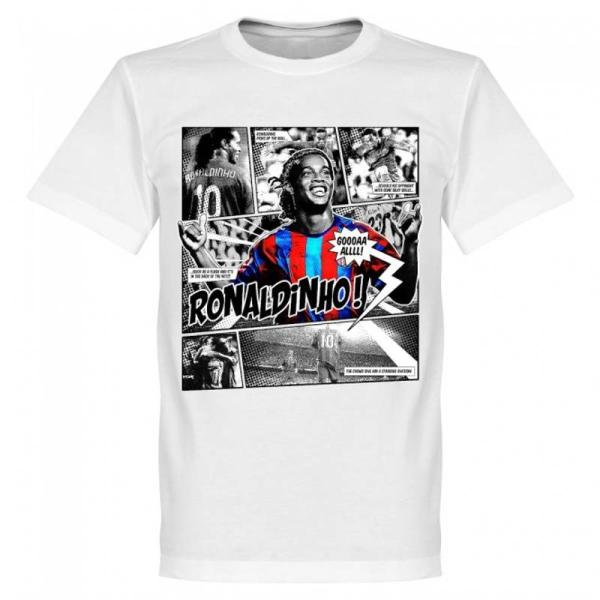 バルセロナ　ロナウジーニョ　comic　Tシャツ　半袖　RE-TAKE(正規品/メール便可)