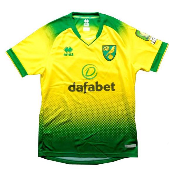 ノリッジシティFC　19　ホーム　半袖　ユニフォーム　errea　2019シーズン(正規品/メール便...