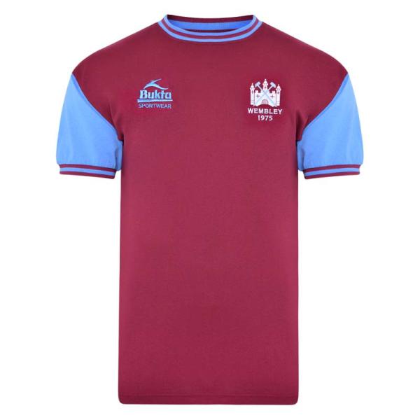 ウェストハム　1975　ホーム　半袖　ユニフォーム　Bukta　復刻モデル/FAカップファイナル(正...