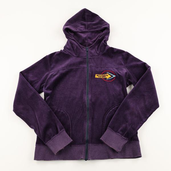 00’s BETTY’S BLUE ベティーズブルー 胸刺繍別珍マウンテンパーカー風ブルゾン 9号(...