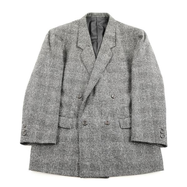 80’s cult movie for men カルトムービー グレンチェック4ボタンダブルノッチド...