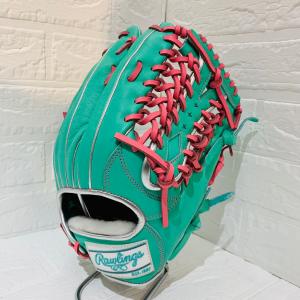 【オシャレなカラーグラブ】 ローリングス　Rawlings　HOH PRO EXCEL　プロエクセル　Color Palette　軟式用　外野手用　ミント　GR6FHECY795　右投用